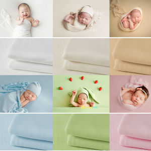 White Background Cloth for Newborn Baby Photography Props 100 Days Photo Shooting Blanket Baby Wrap Studio Equipment