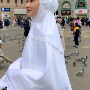 [NAMIRA] Mukena Haji dan Umroh Potongan Berlengan Mukenah Renda Tangan Potongan Atas Bawah Bahan Katun Mikro Premium untuk Dewasa