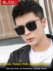 Raydem | Polarized Driving Sunglasses for Men Squared Color Changing Night Vision Glasses