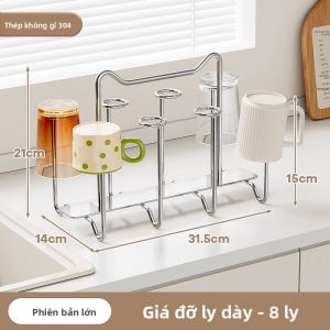Micoe | Giá Đựng Cốc Bếp Inox Có Chức Năng Thoát Nước và Lưu Trữ