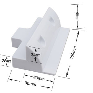 Solar Panel Mounting Bracket Installed in RV Caravan Camper Deck of Yacht ABS Plastic Waterproof Solar Support