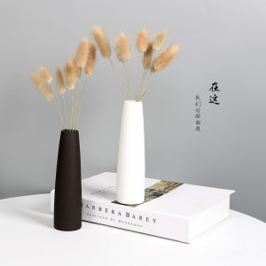 Modern Minimalist Ceramic Flower Vase Small Fresh Desktop Decoration Office Plant Container Dry Flower Stick Home Decor