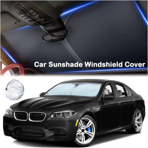 Car Sunshade Windshield Cover Auto Front Window UV Protection Heat Insulating Sunshade Curtain Sunshade Foldable Auto Anti UV Curtain