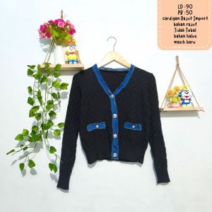 New Rajut premium/Cardigan rajut Baru/rajut cardi wanita/rajut kepang/knitwear/Tweed/Atasan rajut/Knit/Import/Naychi92