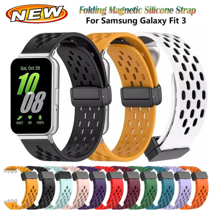 Silicone Strap For Samsung Galaxy Fit 3 Sports Breathable