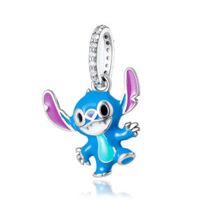 Miniso | 2026 New hot selling 925 Silver Stitch Charm Beads Fit Original BraceletsLilo & Stitch DIY Jewelry Gifts For Women Girls