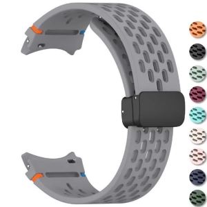 Magnetic Strap for Samsung Galaxy Watch 4 5 Pro 6 7 7LTE 44mm 40mm Watch 4 6Classic 42 47 Silicone Band No Gaps Bracelet Correas
