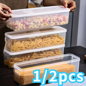 1/2PCS Refrigerator Storage Boxes Scallions Fresh Box Food Container Cold Storage Crisper Sealed Fridge Organiser with Lid Jars