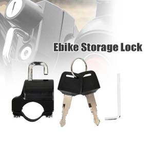 Universal Motorcycle Helmet Lock Anti-Theft Helmet Lock For Ebike - 22-26mm