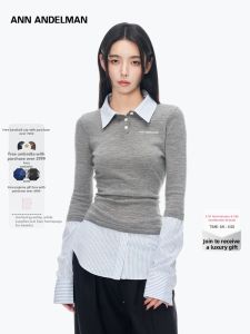 ANN ANDELMAN | Slimming Stacked Long Sleeve T-Shirt Blouse