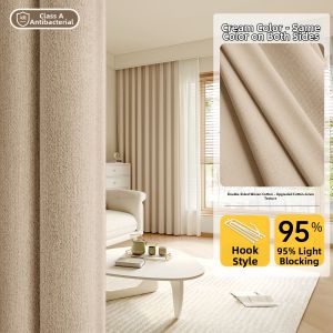 WEILAISHI | Child Friendly Blackout Curtains Double Sided Chenille