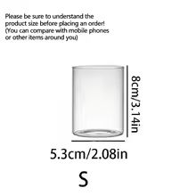 Large capacity Cylinder Wedding Glass Cup Candlestick Straight Tube Glass Vase Dining Table Candle Decoration Art Storage Jar