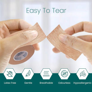 10Rolls Micropore Tape Breathable Paper Tape Latex-Free Paper Surgical Tape Individually Boxed Paper Bandage Tape Rolls