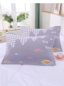 Pure Cotton Pillowcases Durable Gauze Pair Great Value High Quality Student Dormitory European Cartoon Style Bedding Accessories