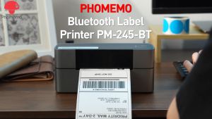Phomemo 245BT Usb+Bluetooth Waybill Printer A6 Inkless Thermal Label Printer Great For Shipping LabelBarcodeAddressLogoAwb Sticker 245 Printer Ink - Lazada