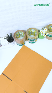 Armstrong เทปปิดกล่อง (ยกลัง 72 ม้วน) สีใส/สีชา ขนาด 48มม x 45หลา/100หลา กาวเหนียวติดแน่น