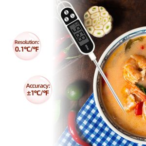 Food Liquid Digital Thermometer LCD Digital TP300 Thermometer Gauge Meat Cooking BBQ Milk Probe For Kitchen