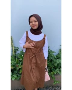 Ilona - Jeni Overall Playsuit Wanita Dewasa Korean Style Bahan Cigarate Tali Adjust Jumpsuit Rok