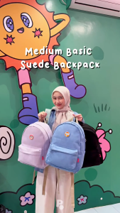8.8 Mega Sale Promo Tas Wanita Import Terbaru 2025 Exsport Classic RR01 1979 Cream Backpack Travel Tas Ransel Sekolah