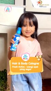 MY BABY kids 2 in 1 Hair & Body Cologne Doraemon 100Ml - Parfum Minyak wangi Untuk Badan dan Rambut Anak. Exp Februari 2026
