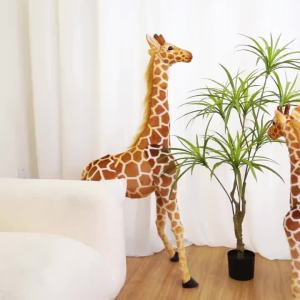 New 1pc Giant size Giraffe Plush Toys Cute Stuffed Animal Soft Giraffe Doll Birthday Gift Kids Toy