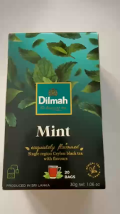 Trà đen vị Bặc Hà (Mint) túi lọc Dilmah hộp (30g*20 túi*1.5g) nhập khẩu Sri Lanka