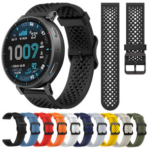 Breathable Sports Strap For Huami Amazfit Active Max 48mm Watch Band 22mm For Amazfit BALANCE 2 BIP 6 5 UNITY Silicone Bracelets