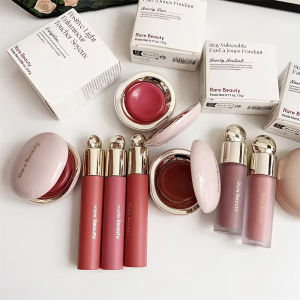 Rare Beauty Melting Cream Blush Makeup Matte Pearlescent Texture Glitter Blush Highlighter Bright nourish moisturize Lip Gloss