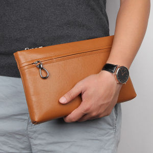 Smart King New Long Wallet Purse for Men Genuine Cow Leather Fashion Super Hot Clutch Bag Handbag Cool Multifunction Retro Business High Capacity