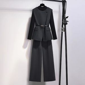 LANQIONG | Celebratory Wedding Mothers Autumn Wear Set 3 Pieces
