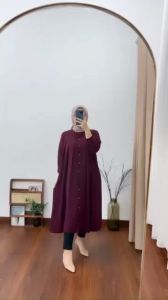 Long Tunik Masa Kini: Fashion Muslim Terbaru & Bahan Shakila Berkualitas