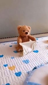 Gấu bông ú òa thú bông ú òa chạy Pin kích thích sự tò mò của bé bé cười thả ga đồ chơi cho bé sơ sinh từ 3 tháng tuổi