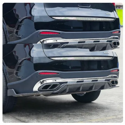 Blackened Package Corner Rear Spoiler Black Warrior Style