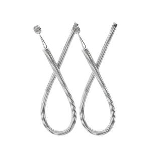 Bendable Spring Drawstring Threader Flexible Metal Elastic Band Rope Threading Toolwith Replacement Drawcords For Hoodie Pants