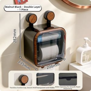 AIJIADA | Vintage Style Wall-mounted Waterproof Paper Towel Holder