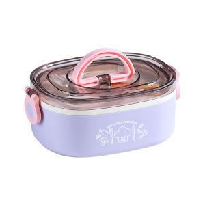 QIAOPIDIANDIAN | Hộp Cơm Bento Thép Không Gỉ Đa Lớp Dung Lượng Lớn