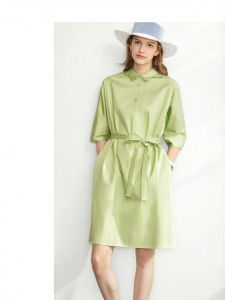 AMII | Elegant Loose Midi Shirt Dress