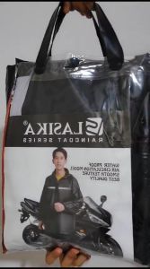 Jas Hujan LASIKA RUBBER LS-662 Lapisan Orange Pria Wanita Anti Rembes