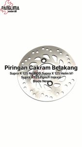Piringan Cakram Belakang Blade New & Supra X 125 PGM F1 & Supra X 125 New DD & Supra X 125 Helm In Injeksi Disc Disk Rear Brake