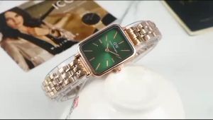 Box Exclusive Jam Tangan WD VA-805SAA / Jam Tangan Fashion Wanita Tali Rantai Diameter 21cm