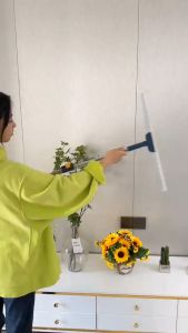 [Integrated Scraping And Sweeping]Magic Broom Silicone Floor Scraping Cleaning Broom Bathroom Wiper