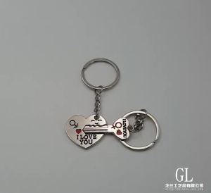SHOPHOME - Gantungan Kunci Pasangan Couple I Love You 1 Set 2 Pcs Keychain Serbaguna KEY16