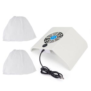 Mini USB Nail Dust Collector Portable Nail Dust Extractor Nail Vacuum Cleaner Fan With 2 Dust Filter Bags Nail Art Manicure