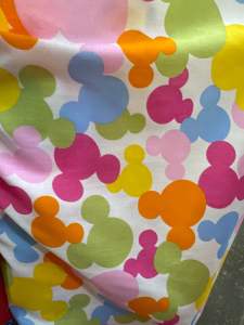 ผ้าลายการ์ตูน ผ้าคอตตอนทีซี หน้าผ้า45 นิ้ว ผ้าพิมพ์ลายหน้าเดียว