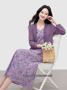La Chapelle | Đầm Giúp Gọn Gàng In Hoa Thời Trang Mùa Hè