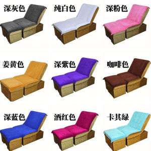 ที่รองโซฟาสำหรับร้านแช่เท้าที่รองผ้าขนหนูสำหรับเก้าอี้นวดเท้าที่รองหลังผ้าเช็ดเท้าผ้าคลุมโซฟาสปาเท้าแบบสองชิ้น