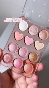 SANIYE 12 Warna Sweetheart Eyeshadow Palette High Pigmented Eyeshadow Tahan Lama E1271
