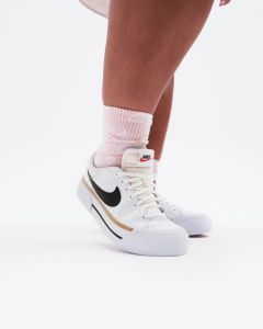Nike Womens Court Legacy Lift Shoes - White