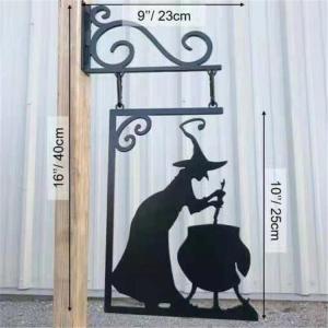 Witch Cauldron Water Leak Effect Wall Silhouette Iron