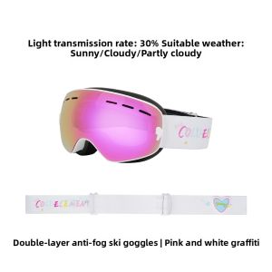 Spherical HD Large Field Ski Goggles Anti-Fog UV Protection